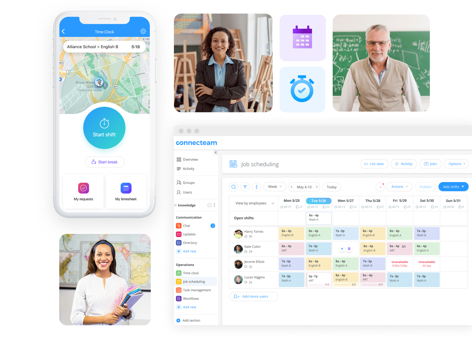 All-in-one education employee management app