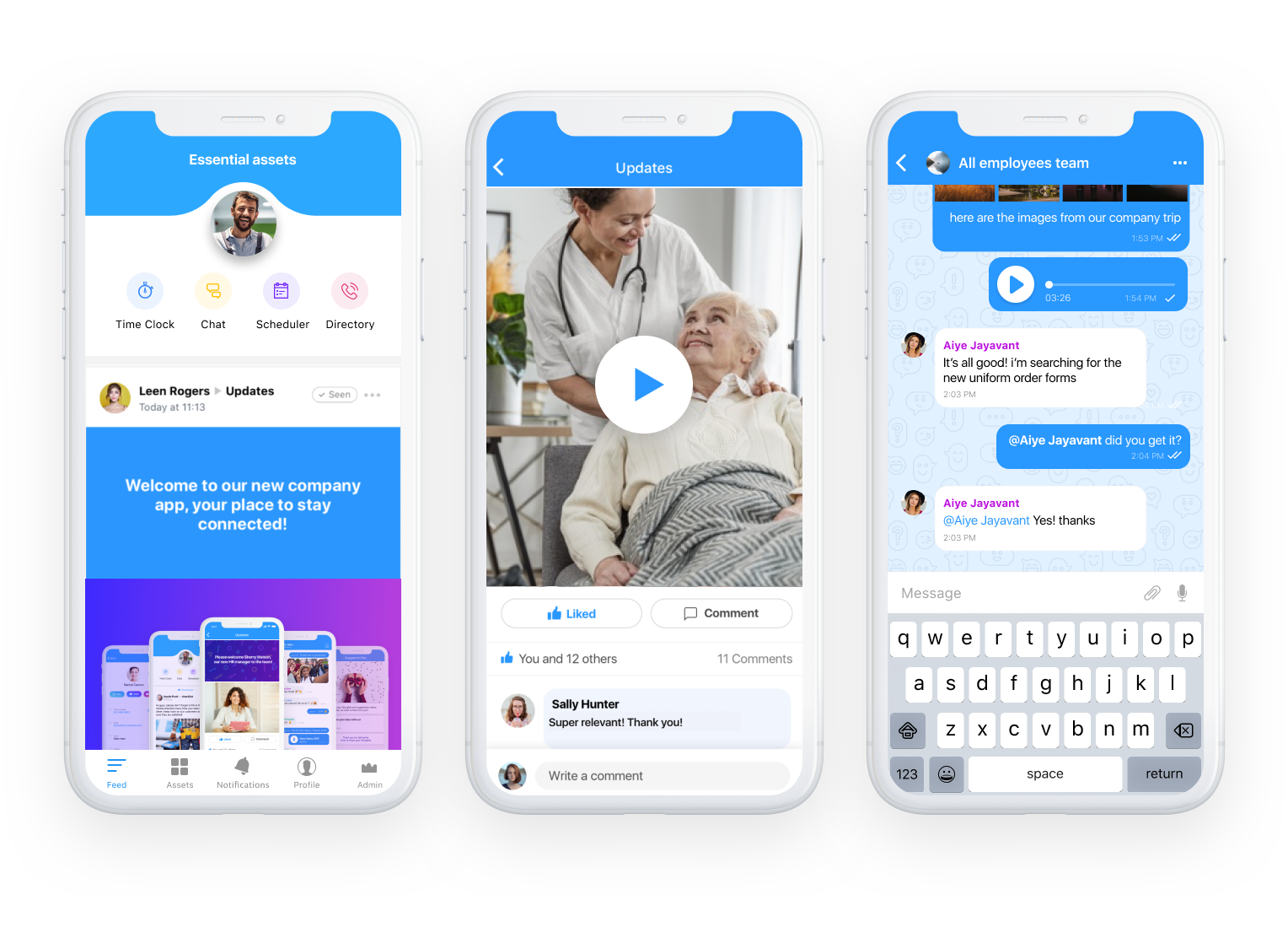 home care employee communication app
