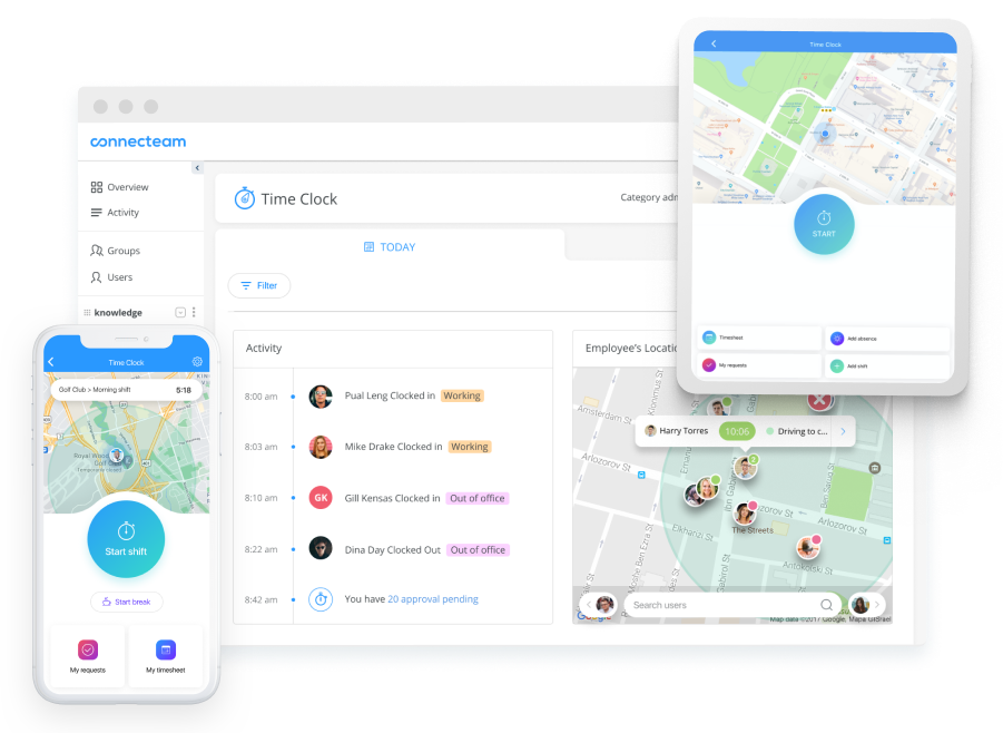 employee time and location tracking